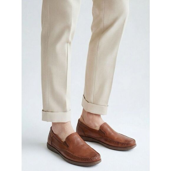 Pikolinos Brown Leather Slip-On Loafers Comfort Moccasins Size ~10/11 main image 6